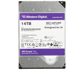 VDIGITĀLĀ VIDEOIERAKSTĪTĀJA DISKS HDD-WD142PURP 14TB 24/7 WESTERN DIGITAL