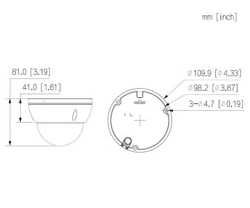 IP PRETVANDĀLISMA KAMERA IPC-HDBW2449E-S-IL-0360B WizSense Smart Dual Light - 4 Mpx 3.6 mm DAHUA