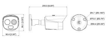 IP HIBRĪDA TERMOKAMERA TPC-BF1241-B3F4-DW-S8 3.5 mm - 960p, 4 mm - 4 Mpx DAHUA