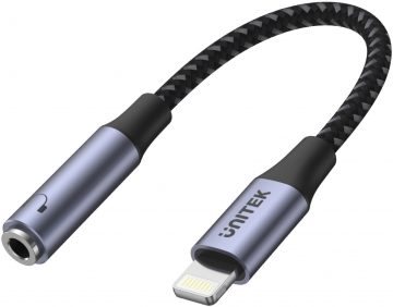 Unitek adapteris Lightning uz 3,5 mm mini ligzdu (F) Unitek adapteris Lightning uz 3,5 mm mini ligzdu (F)