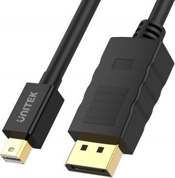 Unitek miniDisplayport/Displayport M/M kabelis 3mUnitek miniDisplayport/Displayport M/M kabelis 3m