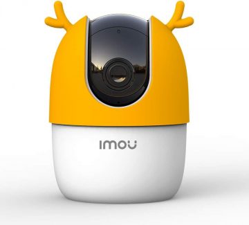 Imou Ranger 2 5MP IP kamera ar oranžu silikona korpusuImou Ranger 2 5MP IP kamera ar oranžu silikona korpusu