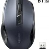 Ugreen MU006 bezvadu optiskā pele USB 2.4GHz / Bluetooth 5.0 4000 DPI - melna
