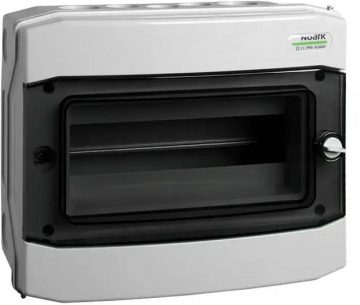 PLASTMASAS UZSTĀDĪŠANAS KORPUSS Virsmas montāžas IP65 1X12 moduļi. PHS 12T NOARK 101494PLASTMASAS UZSTĀDĪŠANAS KORPUSS Virsmas montāžas IP65 1X12 moduļi. PHS 12T NOARK 101494