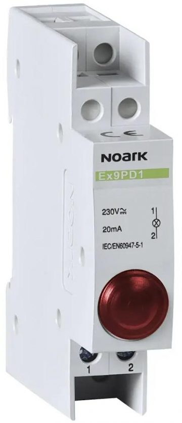 SIGNĀLSPANELIS, 230 V AC/DC, 1 SARKANĀ LED Ex9PD1r Noark 102433SIGNĀLSPANELIS, 230 V AC/DC, 1 SARKANĀ LED Ex9PD1r Noark 102433