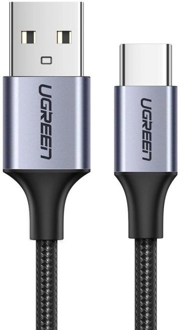 Ugreen US288 USB-A / USB-C QC 3.0 3A 2m kabelis - pelēksUgreen US288 USB-A / USB-C QC 3.0 3A 2m kabelis - pelēks