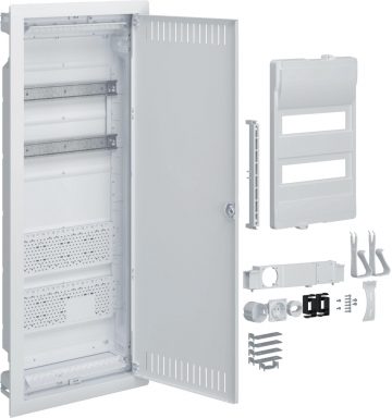 Iebūvējama hibrīda sadales plate, 2 x 12 moduļi, 2x montāžas plāksne, 1x 230V kontaktligzda, HAGER Volta Hybrid VU602PLHIebūvējama hibrīda sadales plate, 2 x 12 moduļi, 2x montāžas plāksne, 1x 230V kontaktligzda, HAGER Volta Hybrid VU602PLH