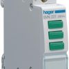 Signāllampiņa, 230 V maiņstrāva, 3 x zaļas gaismas diodes HAGER SVN221