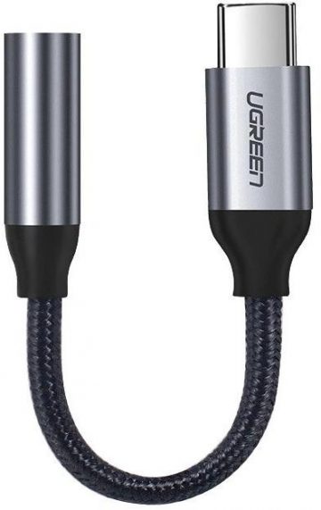 Ugreen austiņu adapteris 3,5 mm mini ligzdai uz USB C tipa austiņu adapteri, 10 cm, pelēksUgreen austiņu adapteris 3,5 mm mini ligzdai uz USB C tipa austiņu adapteri, 10 cm, pelēks