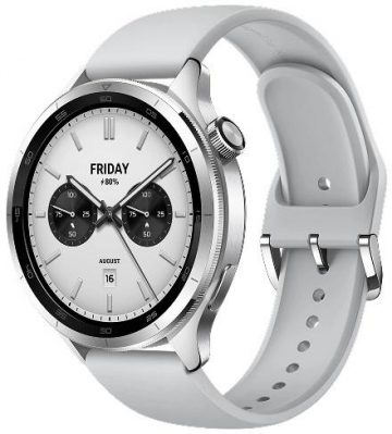 Xiaomi Watch S4 sudraba viedpulkstenis ar pulksteņa rādītājuXiaomi Watch S4 sudraba viedpulkstenis ar pulksteņa rādītāju