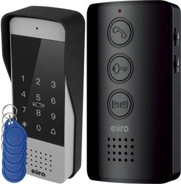 Intercom EURA ADP-34A3, mustEURA ADP-34A3 sisetelefon, must