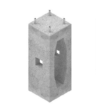 ATS FP2 saliekamais pamats ATS kolonnai