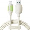 Joyroom S-A53 3A USB-A - Lightning kabelis ar fluorescējošu uzgali 2m - bēšs
