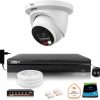 Dahua IP novērošanas komplekts 8MP 4K kamera IPC-HDW2849TM-S-IL ar 1TB disku