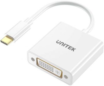 Unitek USB-C uz DVI adapterisUnitek USB-C uz DVI adapteris