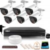 Dahua IP surveillance kit 6 FullHD cameras with two-color night lighting