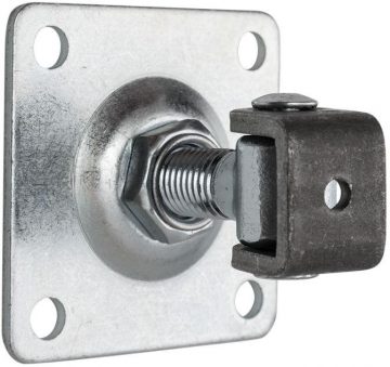 PSG 61.018 eņģe ar plāksni 80x80x3mm - M16 vītne (regulējama)PSG 61.018 eņģe ar plāksni 80x80x3mm - M16 vītne (regulējama)