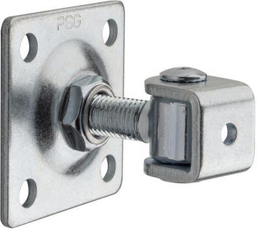 PSG 61.018.01 eņģe ar plāksnīti 80x80x3mm - M16 vītne (regulējama, cinkota cilpa)PSG 61.018.01 eņģe ar plāksnīti 80x80x3mm - M16 vītne (regulējama, cinkota cilpa)