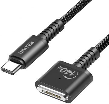Unitek USB-C - MagSafe 3 140W barošanas kabelis 1mUnitek USB-C - MagSafe 3 140W barošanas kabelis 1m