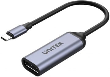 Unitek USB-C uz DisplayPort 1.4 8K 60Hz adapterisUnitek USB-C uz DisplayPort 1.4 8K 60Hz adapteris