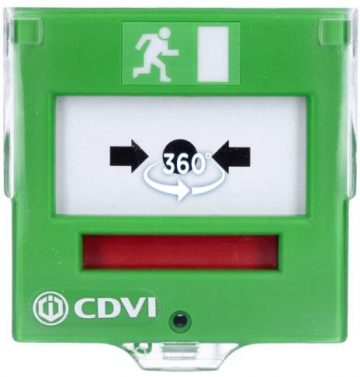 Кнопка эвакуационного выхода с гибкой мембраной, 2 контакта CDVI BBGP2V