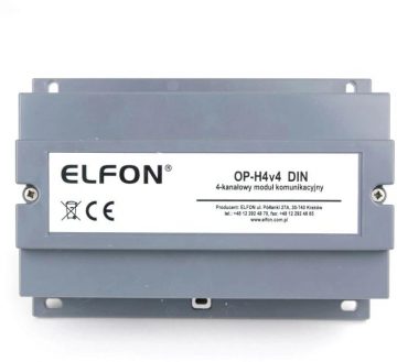 Модуль связи, интегрированный с видеокоммутатором ELFON OP-H4v4 DIN