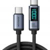Joyroom Prism Series A16 USB-C / USB-C 100W 1,2m kabelis ar LED displeju