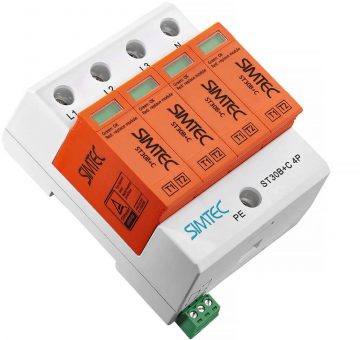SIMTEC ST30 85201010 – Pārsprieguma novadītājs T1+T2 4P 30kA 275V