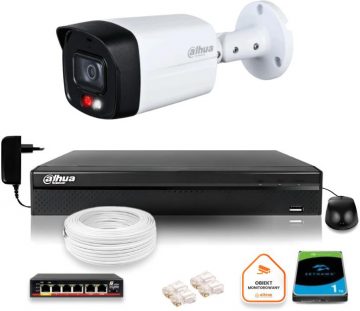 Комплект IP-видеонаблюдения DAHUA с 4-мегапиксельной камерой 2K IPC-HFW1439TL1-A-IL и накопителем на 1 ТБ Комплект IP-видеонаблюдения DAHUA с 4-мегапиксельной камерой 2K IPC-HFW1439TL1-A-IL и накопителем на 1 ТБ