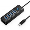 Orico hub USB-C 4x USB-A 3.1 black