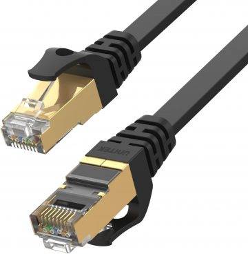 Unitek Ethernet spraudņa kabelis cat.7 SSTP (8P8C), RJ-45 LAN, 2m tīkla kabelis, plakans
