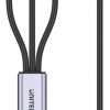 Unitek USB 3 vienā uzlādes kabelis, melns