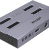 Unitek USB4 4 nodalījumu M.2 SSD dokošanas/klonēšanas stacija