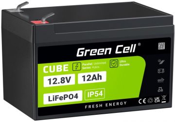 LITIJA DZELZS FOSFĀTA AKUMULATORS LiFePO4 Zaļās šūnas kubs 12,8 V 12 Ah LFPGC12V12 AHLITIJA DZELZS FOSFĀTA AKUMULATORS LiFePO4 Zaļās šūnas kubs 12,8 V 12 Ah LFPGC12V12 AH