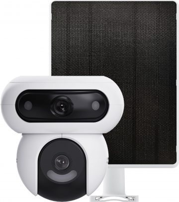 Ezviz HB90 IP kamera ar 8W saules paneli, divkārša, 4MP+4MP Wi-Fi, AOVEzviz HB90 IP kamera ar 8W saules paneli, divkārša, 4MP+4MP Wi-Fi, AOV