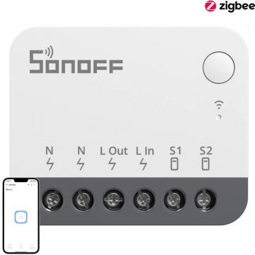 Viedais ZigBee slēdzis Sonoff ZBMINIR2Viedais ZigBee slēdzis Sonoff ZBMINIR2