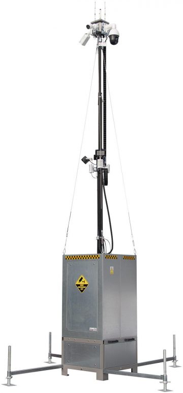 Mobilus bokštas nuotoliniam CCTV vaizdo stebėjimui iCAM-TOWER AI 5MQ3