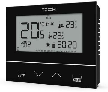 Проводной двухступенчатый комнатный термостат, черный, ST-292v3 Tech Controllers