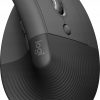 Logitech Lift Graphite bezvadu ergonomiskā pele