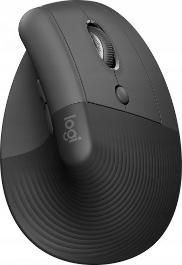 Logitech Lift Graphite bezvadu ergonomiskā peleLogitech Lift Graphite bezvadu ergonomiskā pele