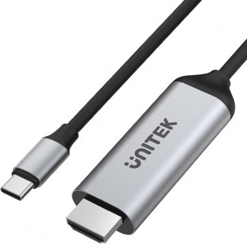 Unitek USB-C uz HDMI kabelis 4K 60Hz, 1,8 m V1423AUnitek USB-C uz HDMI kabelis 4K 60Hz, 1,8 m V1423A