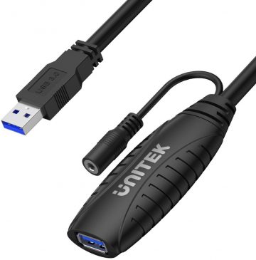 Unitek signāla pastiprinātājs, USB 3.1 pagarinātāja kabelis 15m Y-3003CUnitek signāla pastiprinātājs, USB 3.1 pagarinātāja kabelis 15m Y-3003C