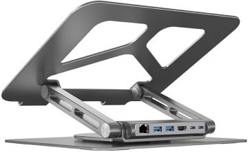 Unitek klēpjdatora statīvs USB-C HDMI 4K PD 100WUnitek klēpjdatora statīvs USB-C HDMI 4K PD 100W