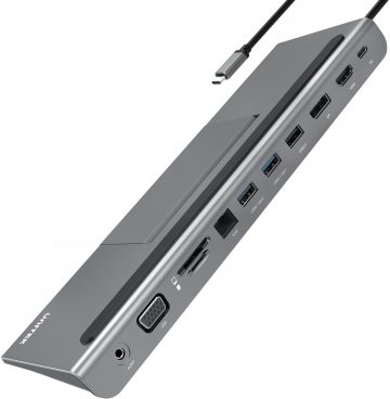 Unitek D1022A — 11 vienā USB TypeC uz ALL replikatorsUnitek D1022A — 11 vienā USB TypeC uz ALL replikators