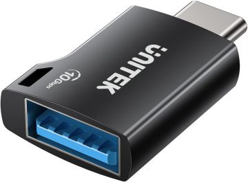 Unitek USB-C uz USB-A 10 Gbps adapterisUnitek USB-C uz USB-A 10 Gbps adapteris