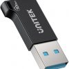 Unitek USB-A uz USB-C 10Gbps adapteris, melns