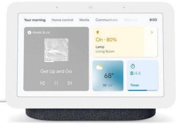 Google Nest Hub ar Google Assistant (2. paaudze) ogļu pelēks