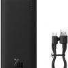 Powerbank Baseus Airpow PPQD090001 10000mAh 20W PD QC 20W USB-A USB-C + kabelis