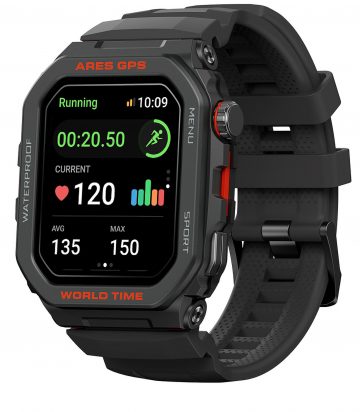 Zeblaze Ares GPS viedpulkstenis — melnsZeblaze Ares GPS viedpulkstenis — melns