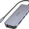 Unitek USB-C 3xUSB 3.1 PD HDMI SD VGA RJ45 USB centrmezgls Unitek USB-C 3xUSB 3.1 PD HDMI SD VGA RJ45 USB centrmezgls
